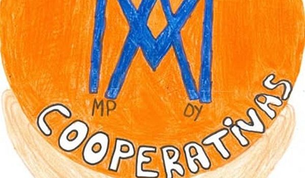 El logotipo de «Manos cooperativas» (Colegio «Calasancio», de Zaragoza)