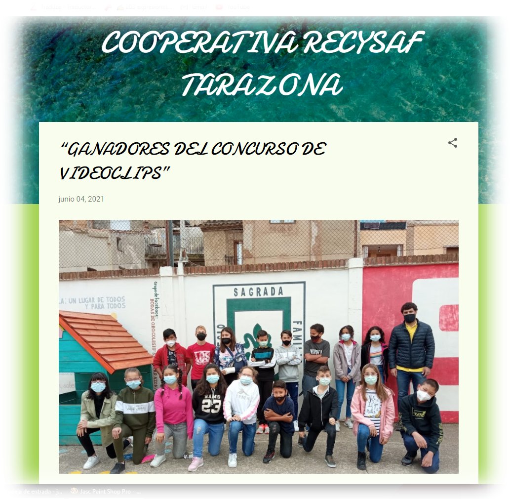 El blog del colegio «Sagrada Familia», de Tarazona